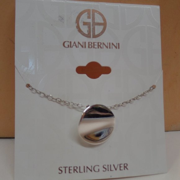 Giani Bernini Jewelry - Giani Bernini Wavy Circular Disk 9.25 Sterling Silver 18” Necklace BNWT $71.00